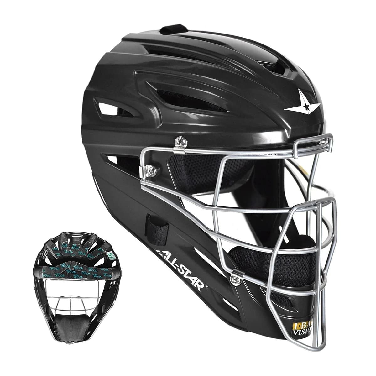 All-Star MVP UltraCool™ - Gloss Catchers Helmet, catcher's gear: photo from All-Star