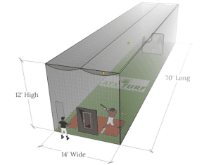 ATX Turf Standard #36 Batting Cage Net, batting cages and frames: photo from ATX Turf