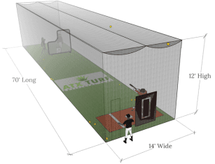 ATX Turf Standard #42 Batting Cage Net, batting cages and frames: photo from ATX Turf