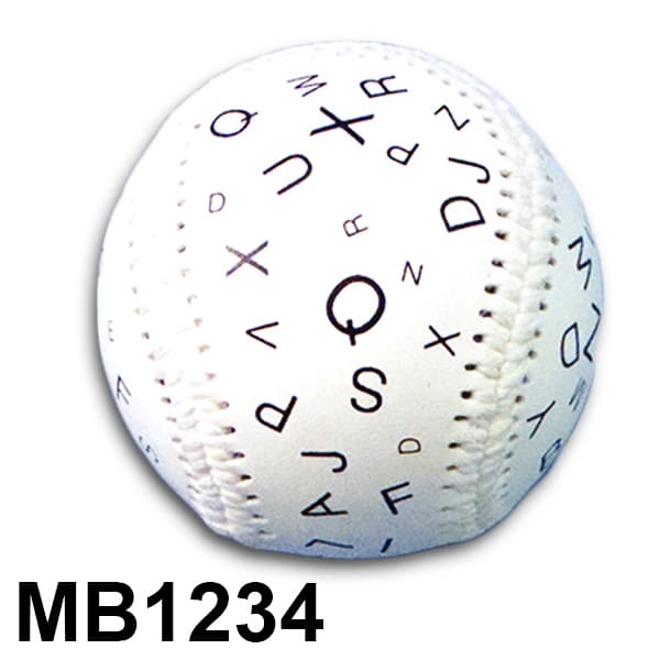 Bernell Sports Style Marsden Ball with Letters, physical vision tools: photo from Bernell