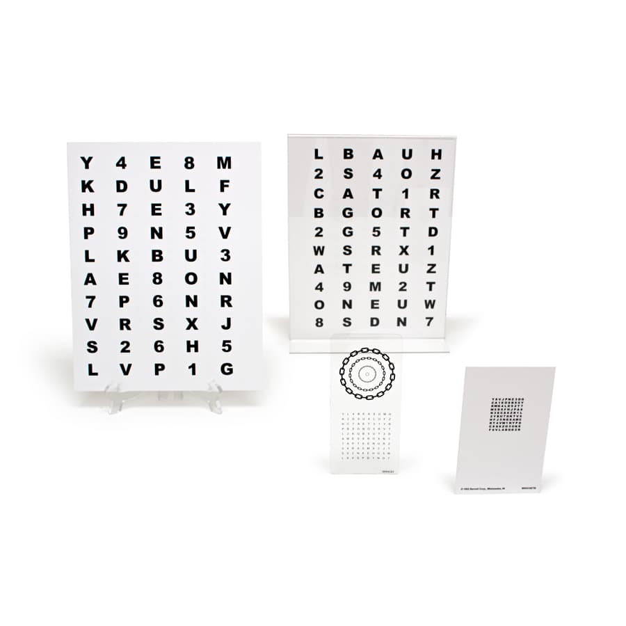Bernell Z-Axis Accommodative Rock Chart, physical vision tools: photo from Bernell