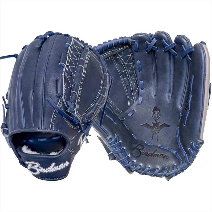 Birdman Bats Birdman 12.5" Navy Dual Hinge Iconic Series Glove, outfield gloves: photo from Birdman Bats