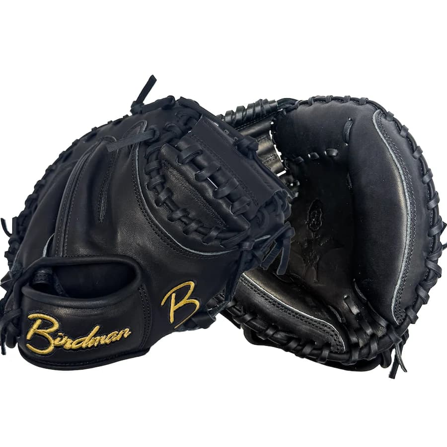 Birdman Bats Birdman Black 27" Kip Catchers Training Glove, catcher training mitts: photo from Birdman Bats