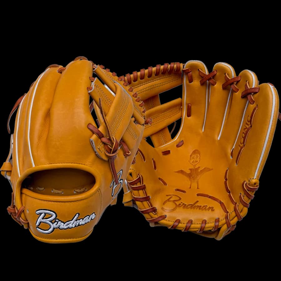 Birdman Bats Birdman Tan 11.5" Iconic Series Glove, infield gloves: photo from Birdman Bats
