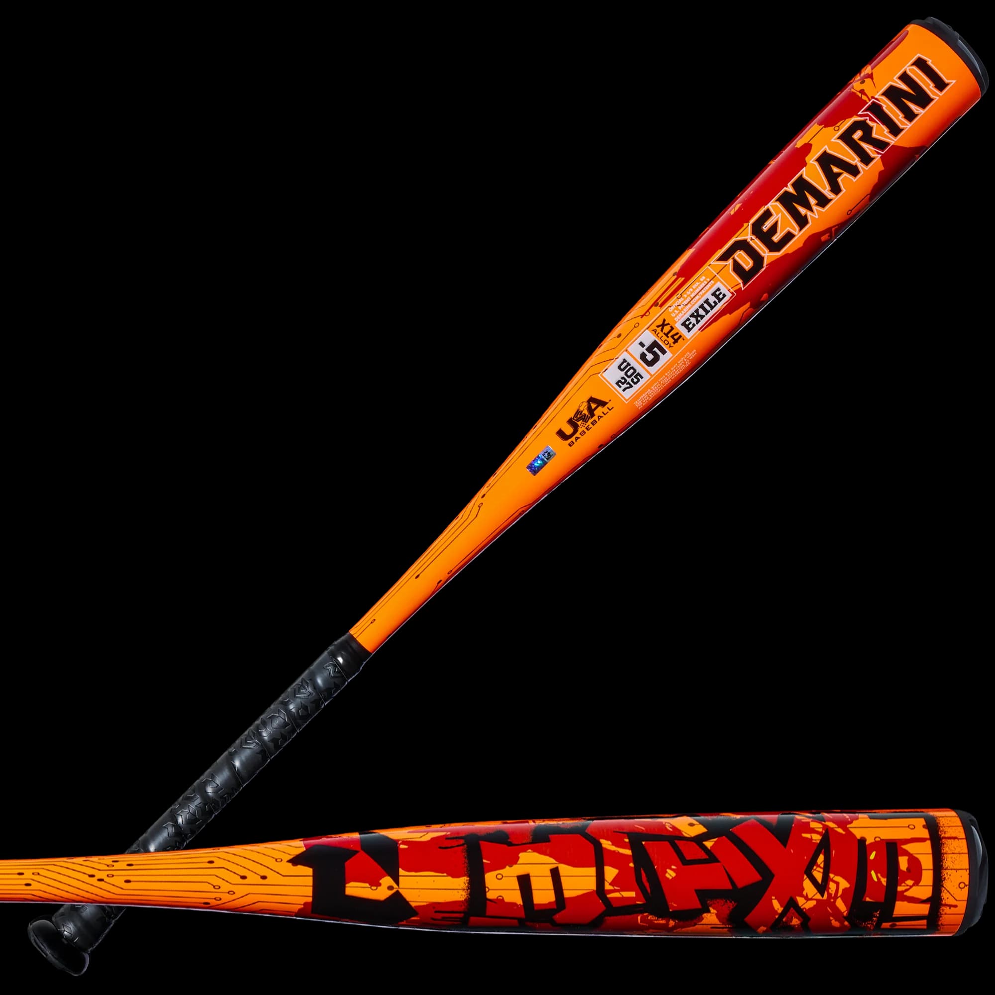 2027 DeMarini Exile (-5) USA Baseball Bat, USA Baseball bats: photo from DeMarini