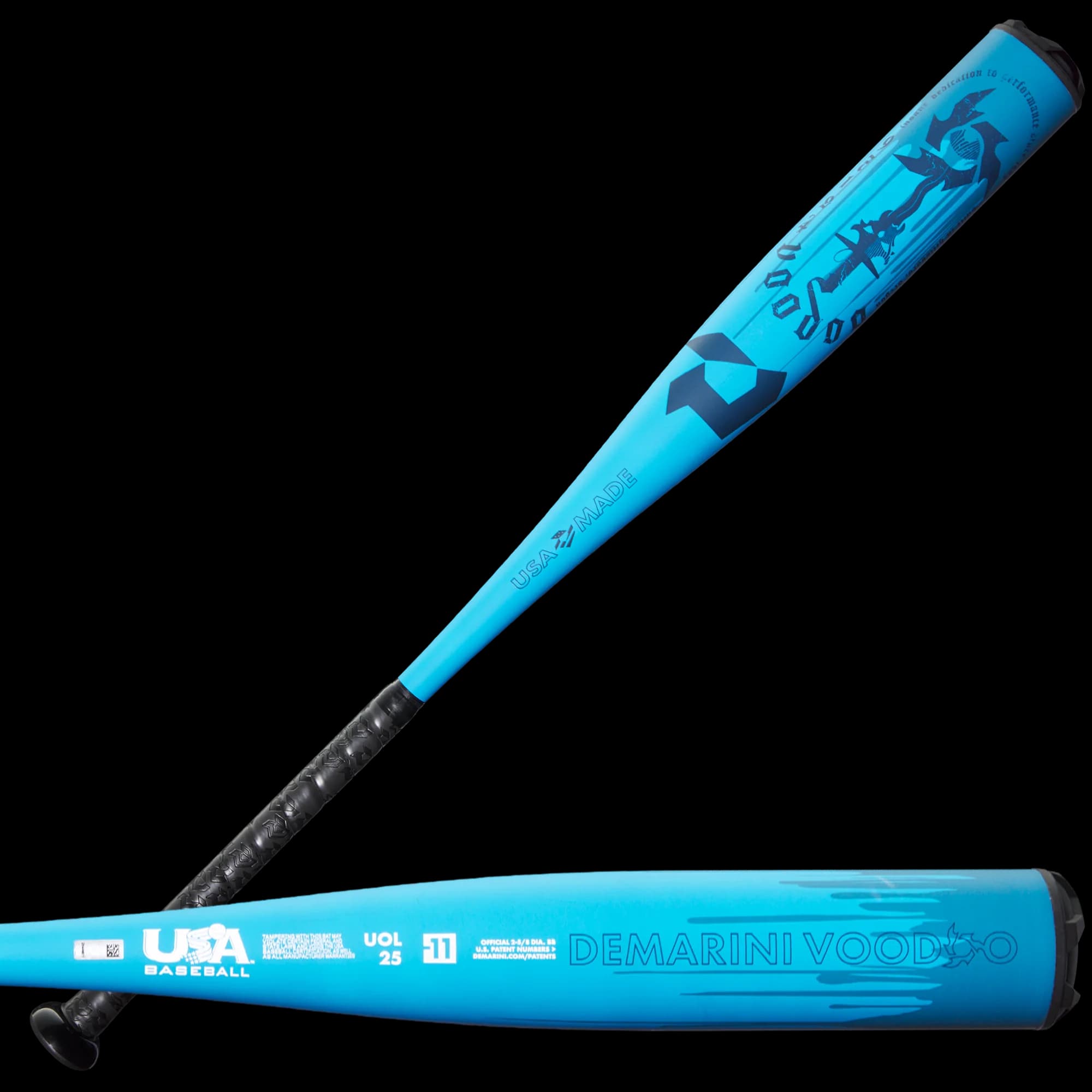 Vivid Blue DeMarini Voodoo One Piece (-11) USA Baseball Bat, USA Baseball bats: photo from DeMarini