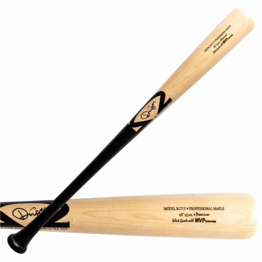 Dinger Bats B-271Y Maple Youth Natural/Black 28/23oz., game wood bats, youth: photo from Dinger Bats