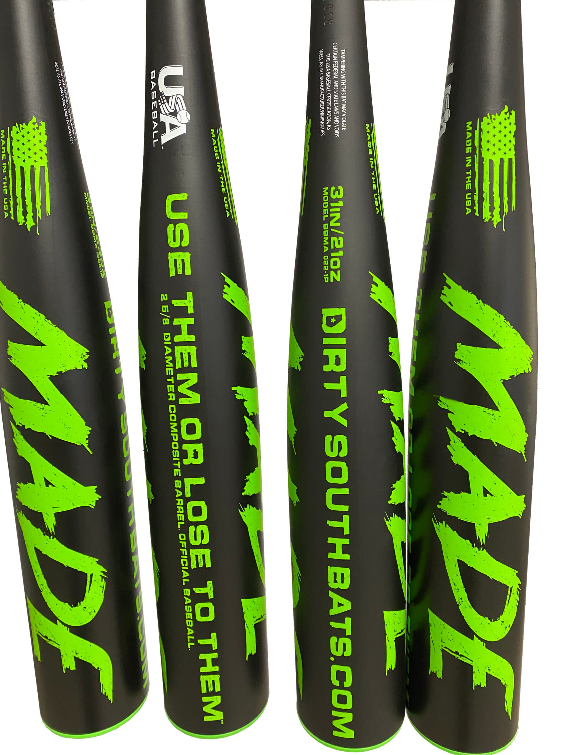 Dirty South Bats Made 2022, USA Baseball bats: photo from Dirty South Bats