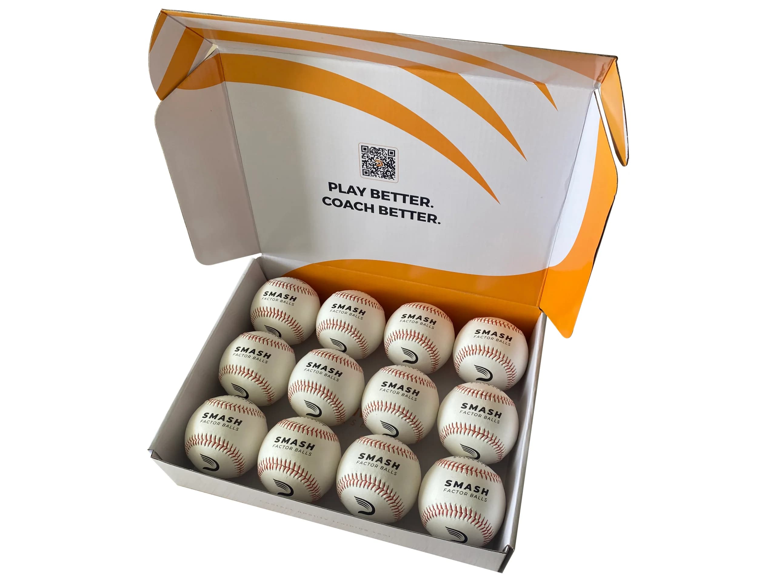 Driveline Baseball Leather Smash Factor Balls™, hitting training balls: photo from Driveline Baseball