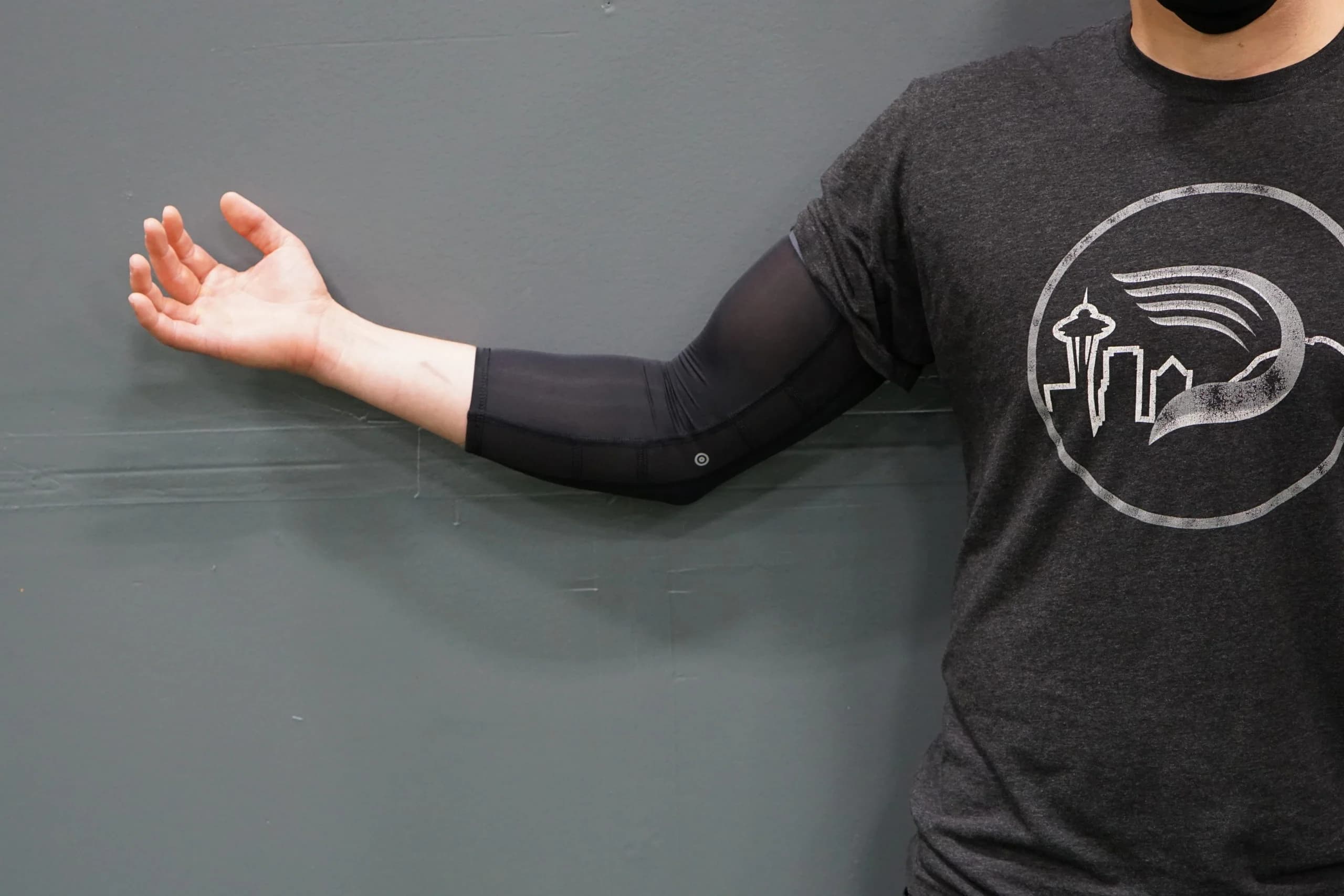 Driveline Baseball Motus Compression Sleeve, arm sensors and strength testers: photo from Driveline Baseball