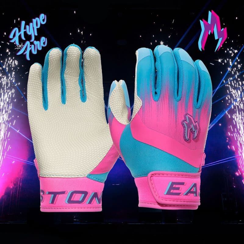 Easton Walk-Off Ethos Fire T-Ball Batting Gloves, batting gloves: photo from Easton