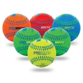 Franklin Sports MLB® Neon Probrite® Teeballs ( 3, 6 and 12 Packs), practice and machine balls: photo from Franklin Sports