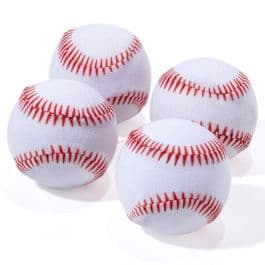 Franklin Sports Self Stick Replacement Baseballs - 4 Pack, hitting training balls: photo from Franklin Sports