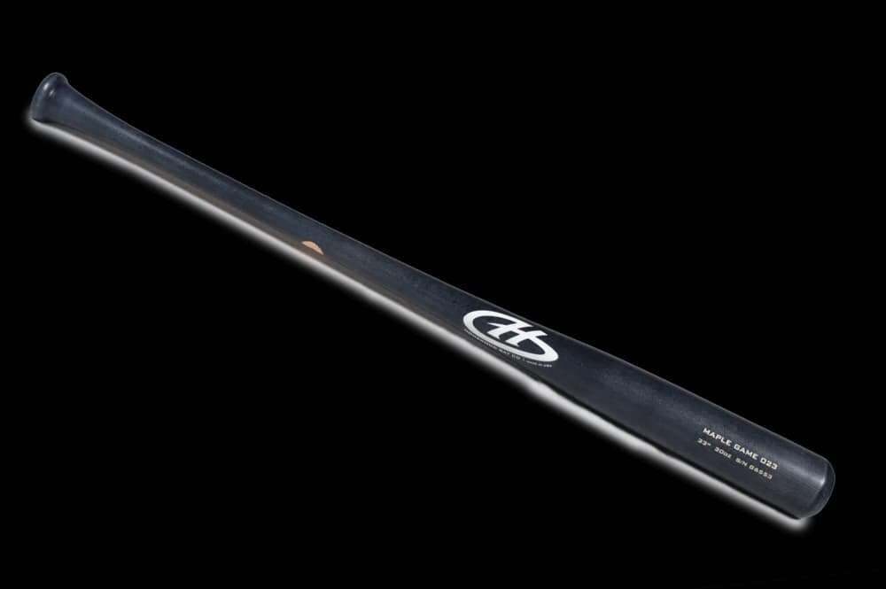 Homewood Bat Co. Custom Game Models - Men's League Special, custom-order wood bats: photo from Homewood Bat Co.
