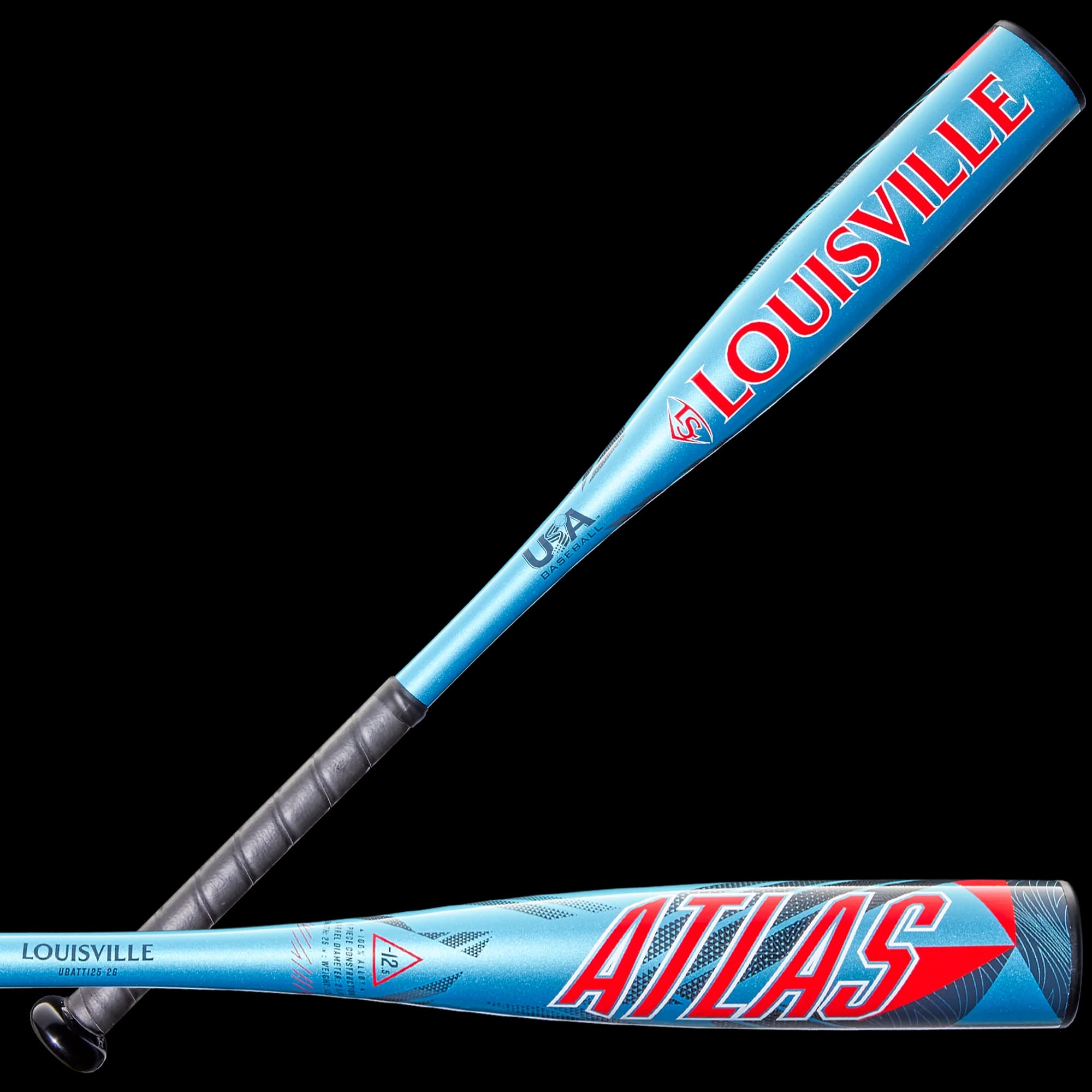 2026 Louisville Slugger Atlas™ (-12.5) T-Ball Bat, tee ball and coach pitch bats: photo from Louisville Slugger