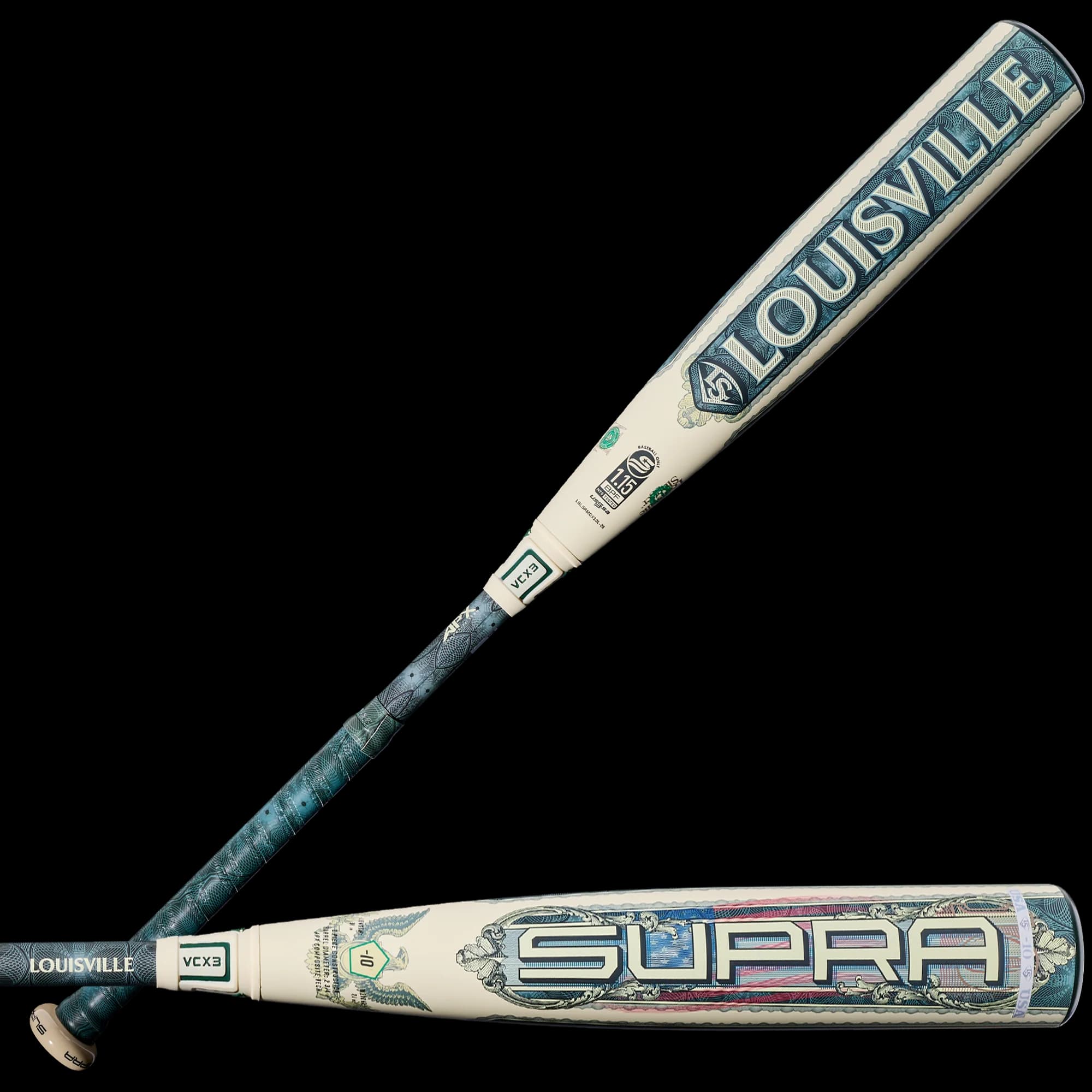 2026 Louisville Slugger Supra™ Minted (-10) 2 ¾” USSSA Baseball Bat, USSSA bats: photo from Louisville Slugger