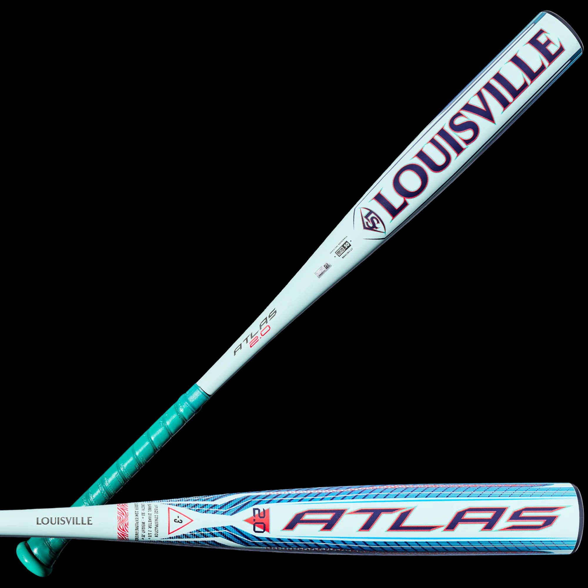2027 Louisville Slugger Atlas™ 2.0 (-3) BBCOR Baseball Bat, BBCOR bats: photo from Louisville Slugger