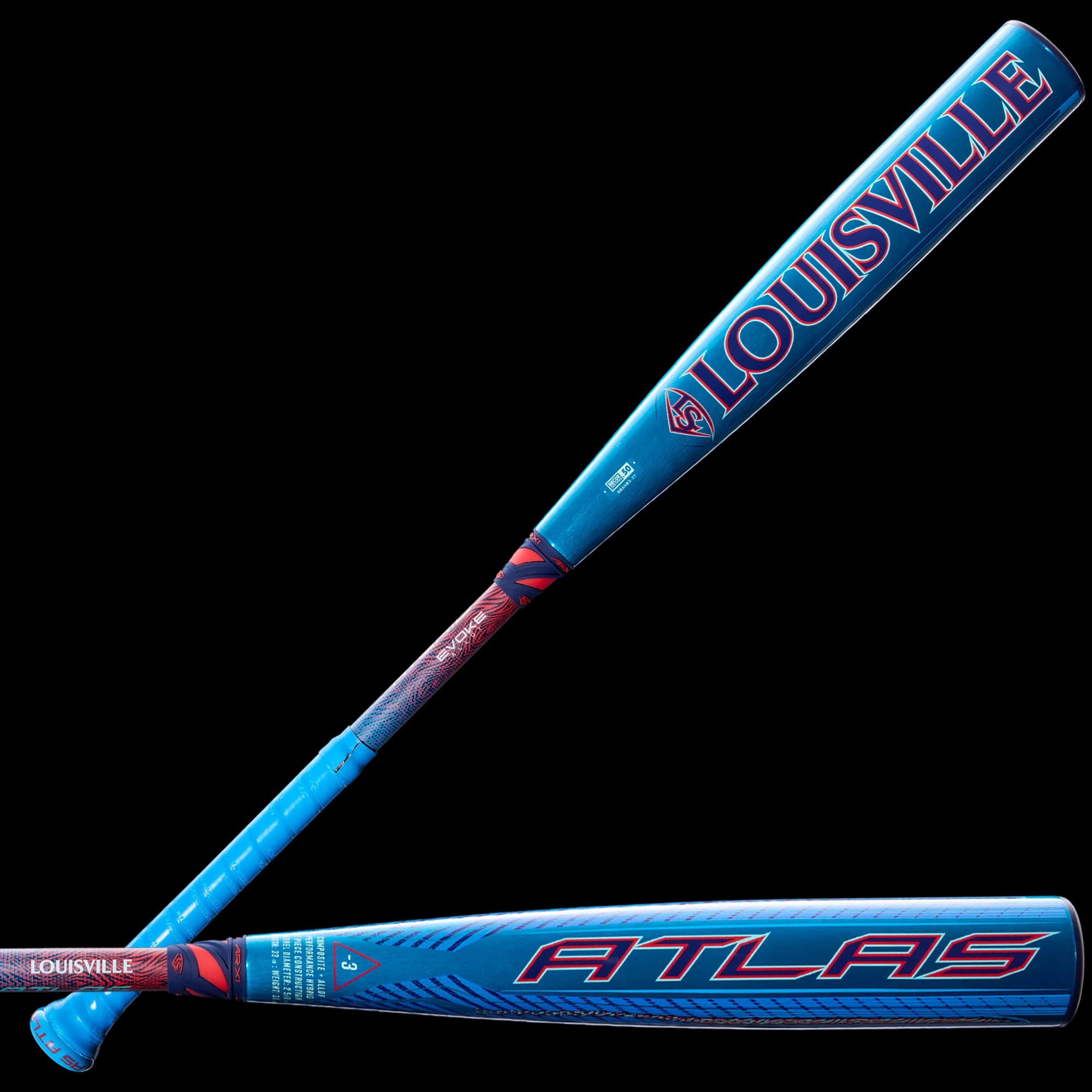 2027 Louisville Slugger Atlas™ Hybrid (-3) BBCOR Baseball Bat, BBCOR bats: photo from Louisville Slugger
