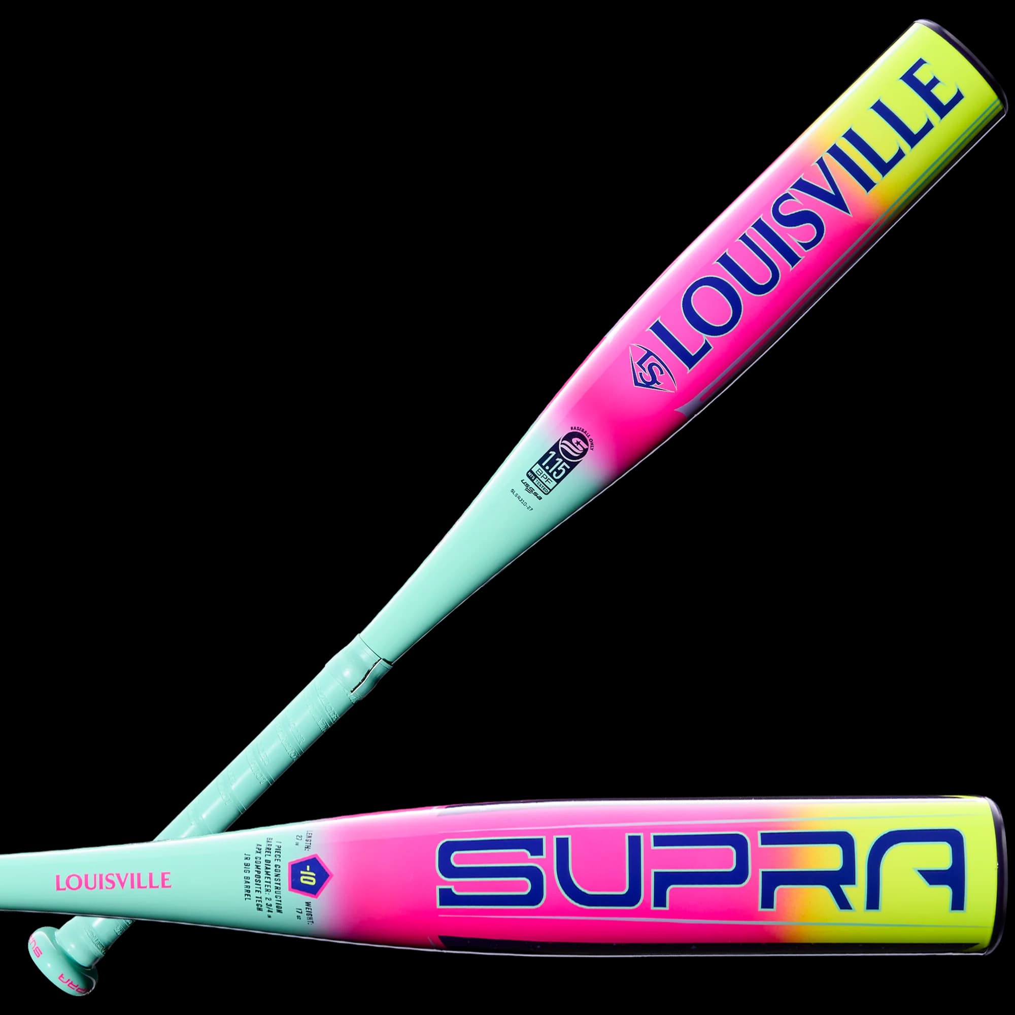 2027 Louisville Slugger Supra™ JBB (-10) 2 ¾” USSSA Baseball Bat, USSSA bats: photo from Louisville Slugger
