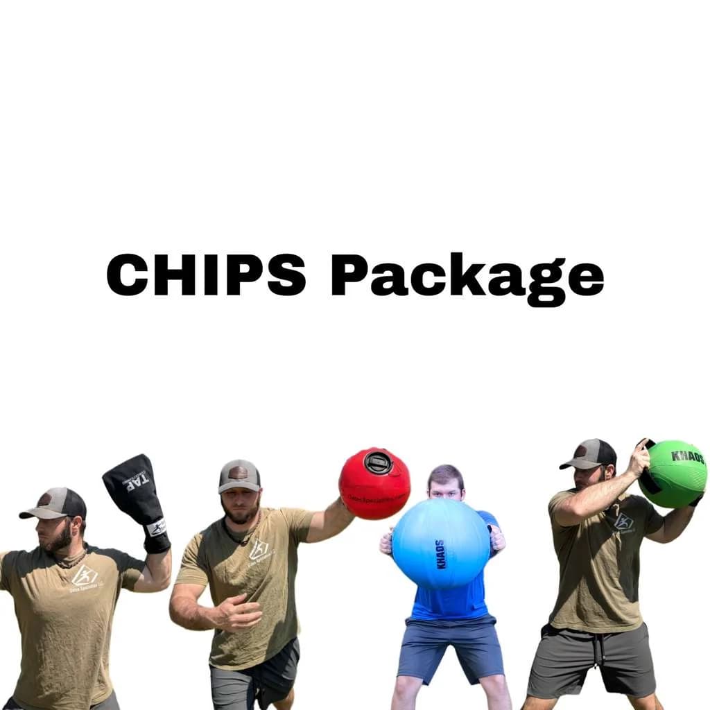 Oates Specialties CHIPS Package, wrist weights and shoulder tools: photo from Oates Specialties