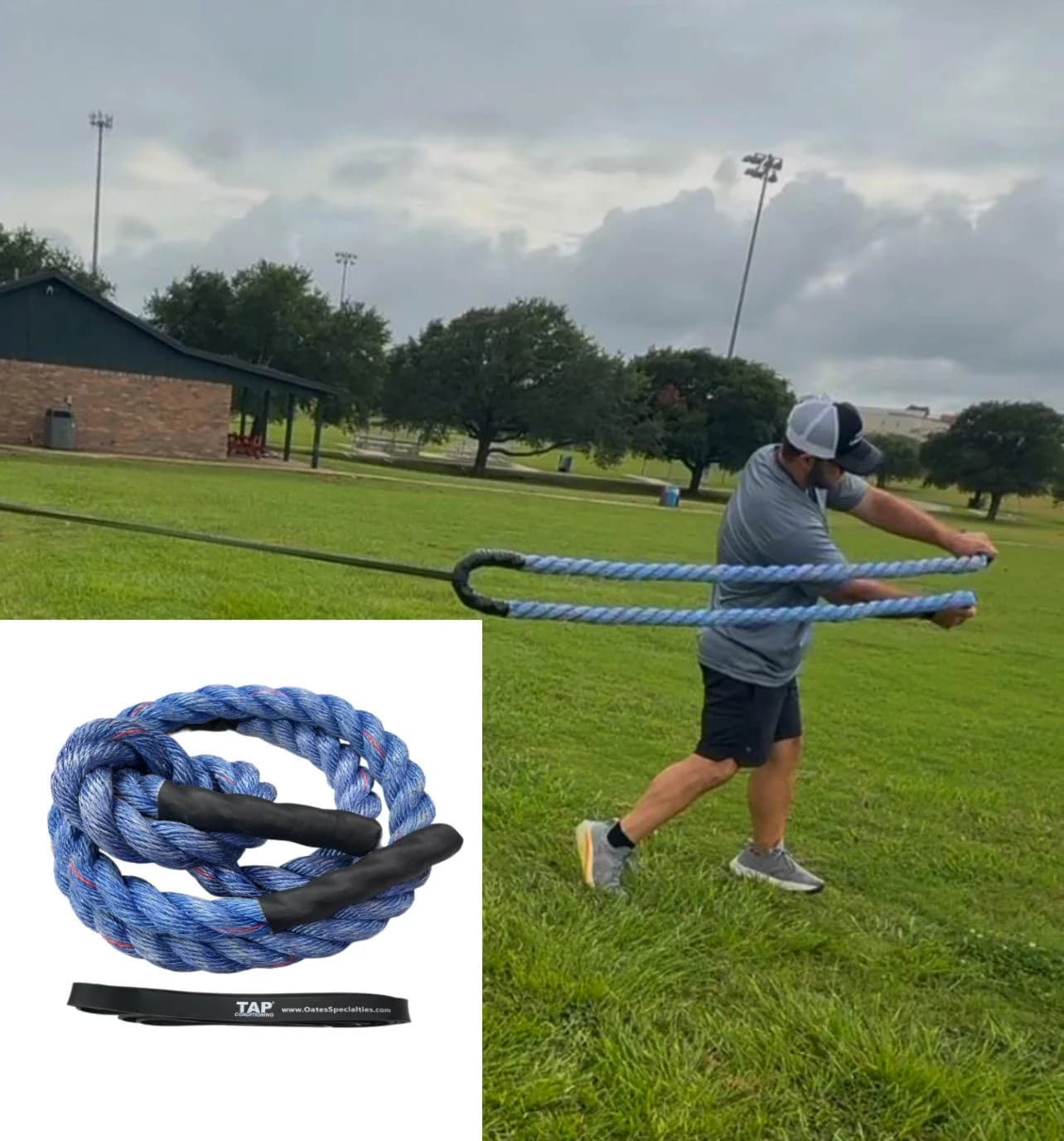 Oates Specialties Dynamic Rope System, grip and forearm: photo from Oates Specialties