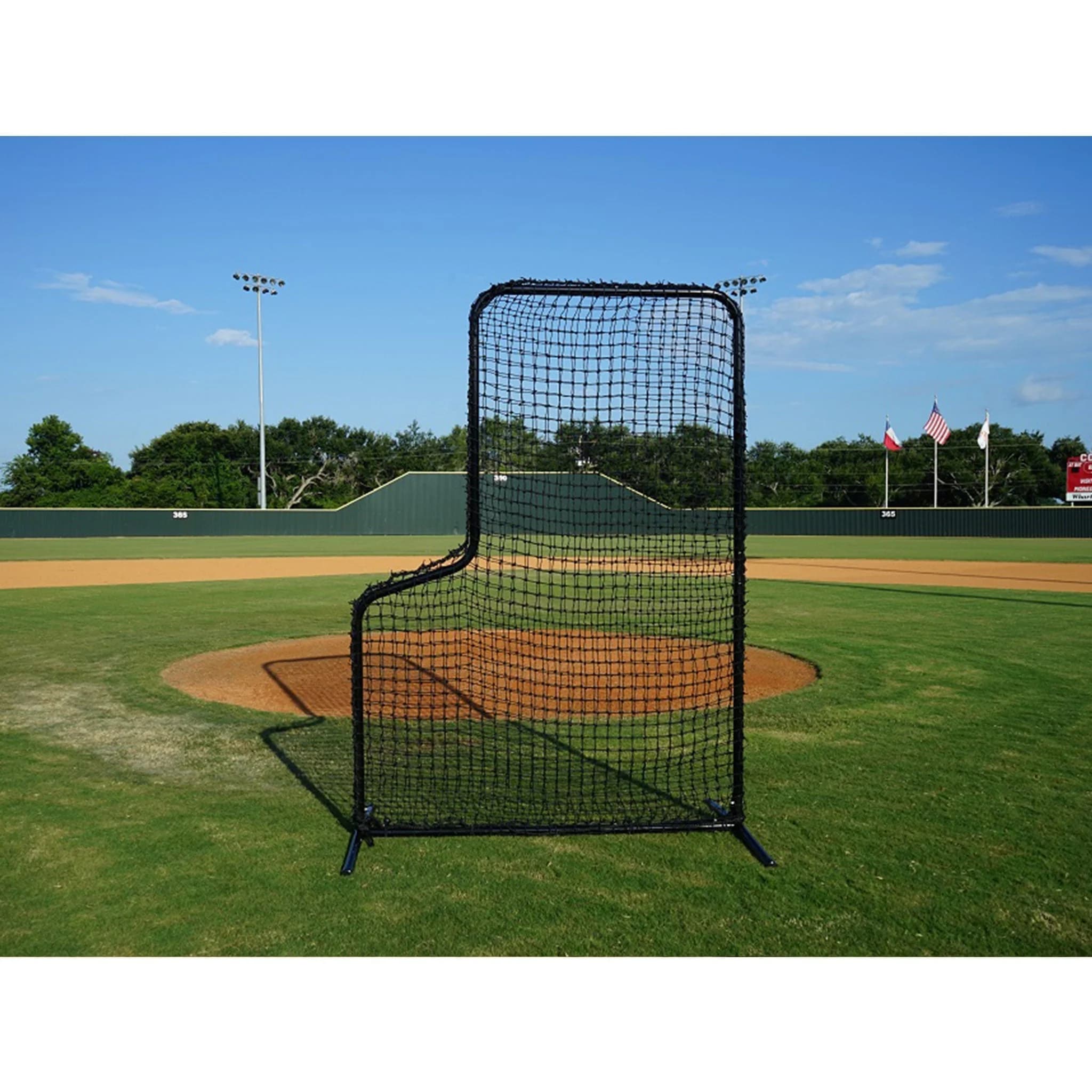 ProRebounders Varsity 5x7 L-Screen, protective screens: photo from ProRebounders