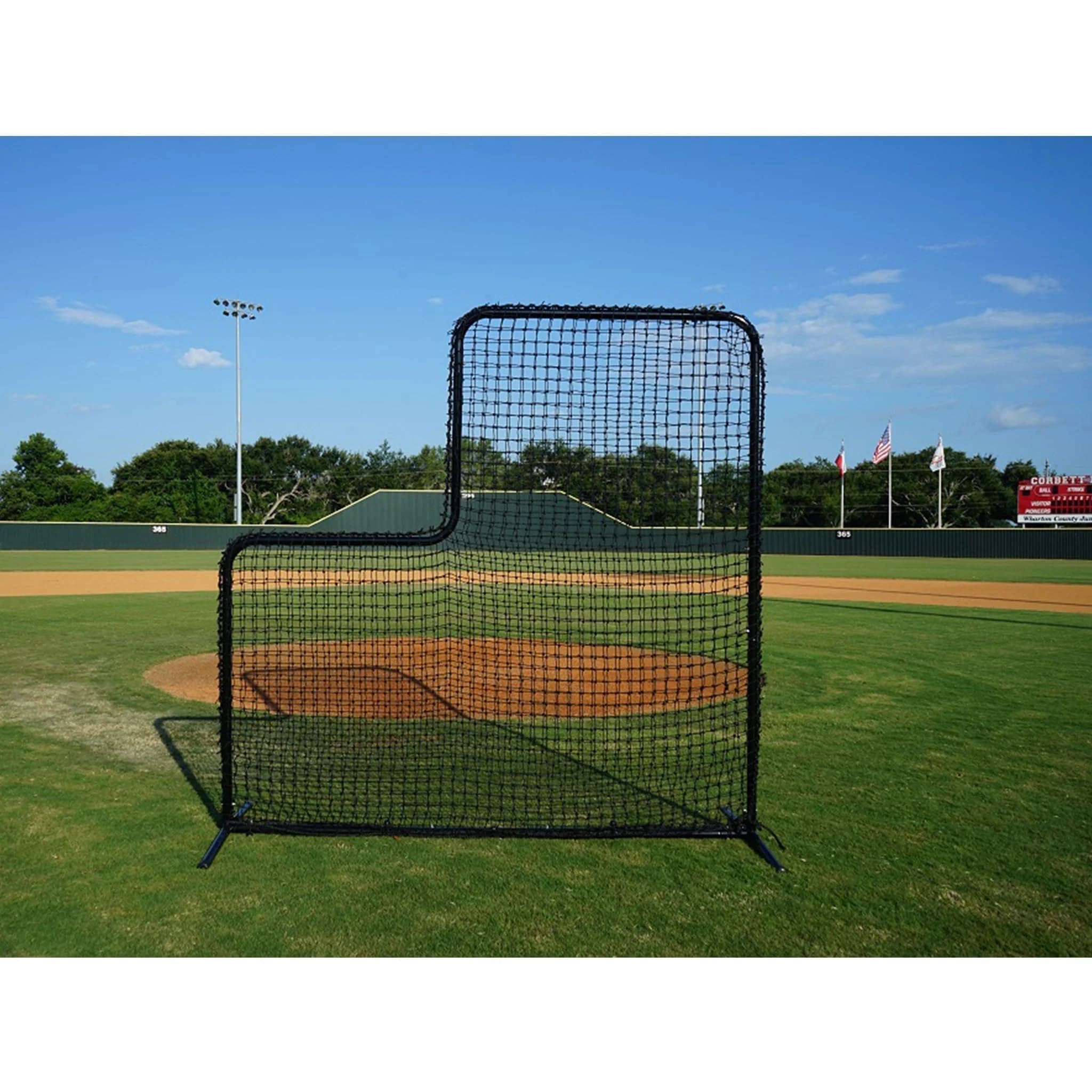 ProRebounders Varsity L-Screen, protective screens: photo from ProRebounders