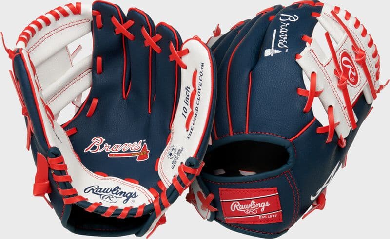 Rawlings Atlanta Braves 10-Inch Team Logo Glove, youth gloves: photo from Rawlings