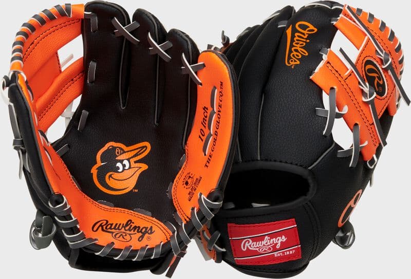 Rawlings Baltimore Orioles 10-Inch Team Logo Glove, youth gloves: photo from Rawlings