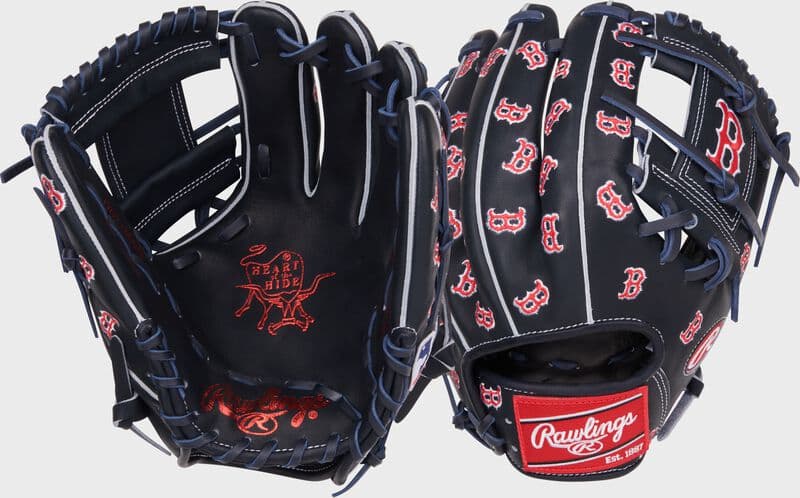 Rawlings Boston Red Sox Heart of the Hide 11.75-Inch Infield Glove, infield gloves: photo from Rawlings