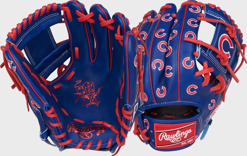 Rawlings Chicago Cubs Heart of the Hide 11.75-Inch Infield Glove, infield gloves: photo from Rawlings