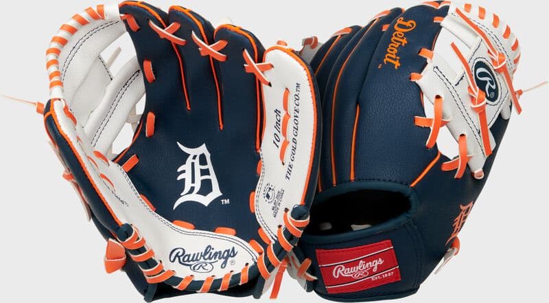Rawlings Detroit Tigers 10-Inch Team Logo Glove, youth gloves: photo from Rawlings
