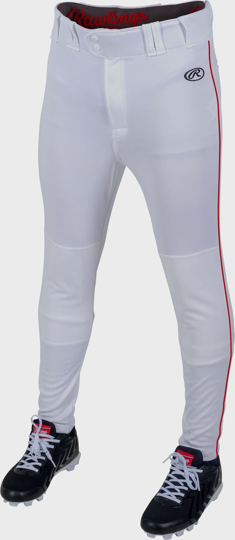 Rawlings Launch Jogger Fit Piped Baseball Pants, Adult & Youth, baseball pants, adult: photo from Rawlings