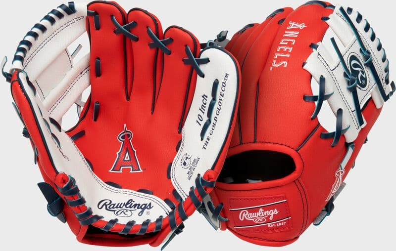 Rawlings Los Angeles Angels 10-Inch Team Logo Glove, youth gloves: photo from Rawlings