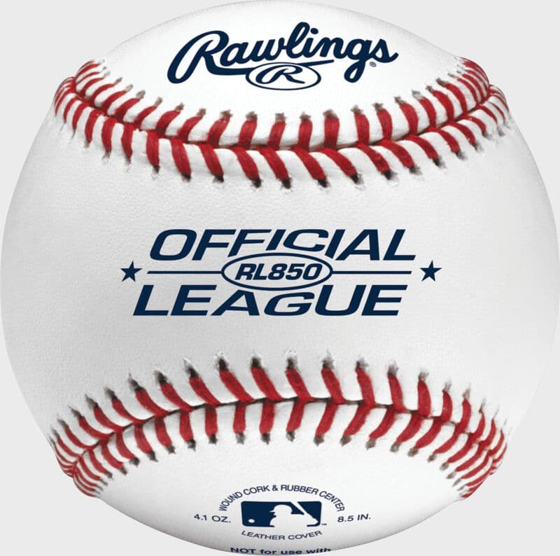 Rawlings Official League 8.5 in Undersized Practice Baseballs, practice and machine balls: photo from Rawlings