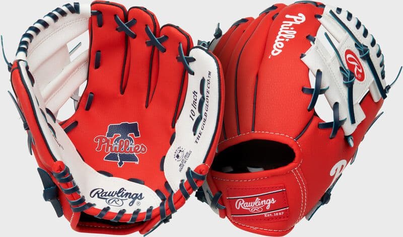 Rawlings Philadelphia Phillies 10-Inch Team Logo Glove, youth gloves: photo from Rawlings