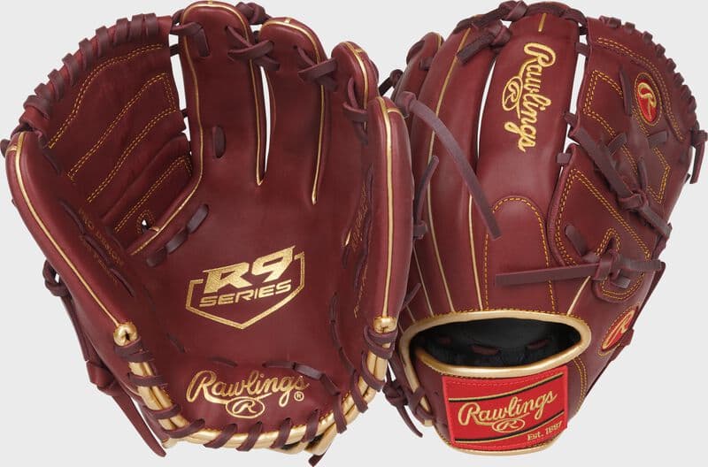 Rawlings R9 Series 12-Inch Infield/Pitcher's Glove, utility gloves: photo from Rawlings