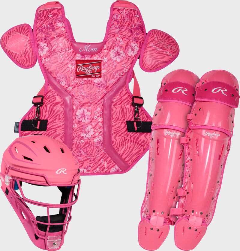 Rawlings Mach Pro Mother's Day Catcher's Set, catcher's gear: photo from Rawlings