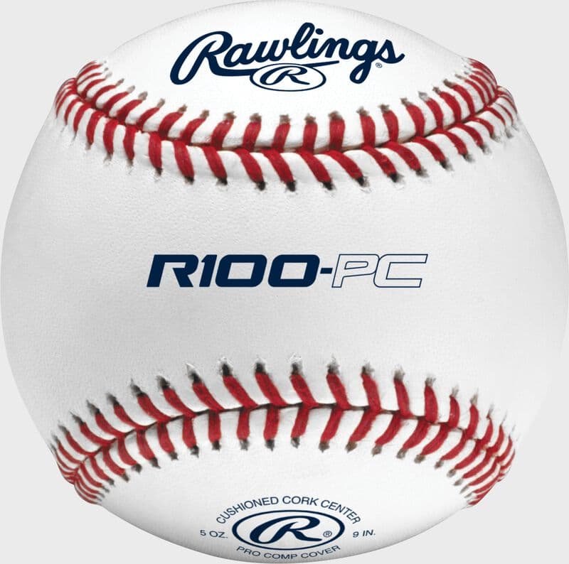 Rawlings Pro Comp Raised Seam Practice Baseballs, practice and machine balls: photo from Rawlings