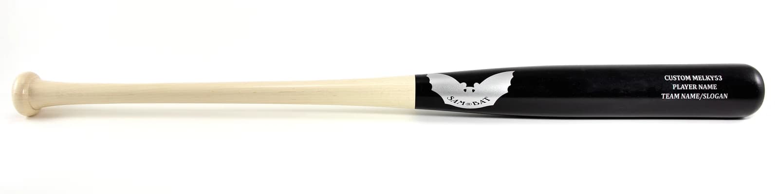 Sam Bat Custom MELKY53, game wood bats, adult: photo from Sam Bat