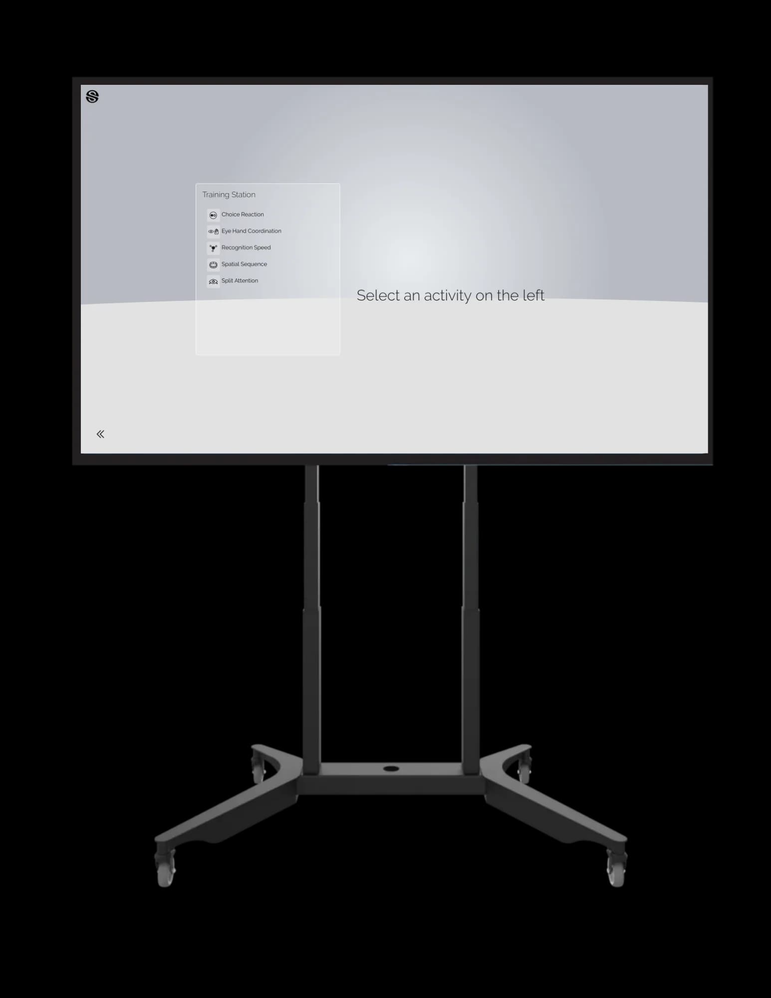 Senaptec Training Station (55" Screen), physical vision tools: photo from Senaptec