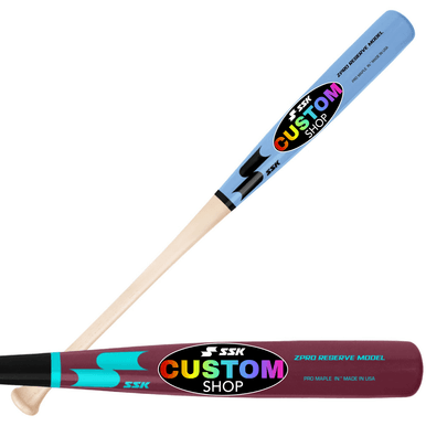 SSK Baseball SSK ZPro Reserve Custom Wood Bat - End Loaded Models, game wood bats, adult: photo from SSK Baseball