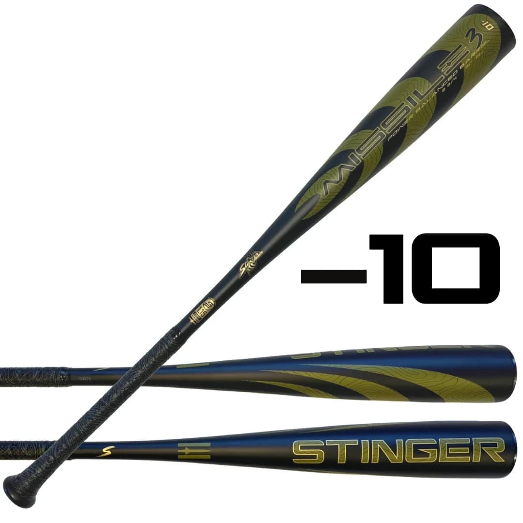 Stinger Sports Missile 3 Aluminum USSSA Certified -10 Baseball Bat, USSSA bats: photo from Stinger Sports