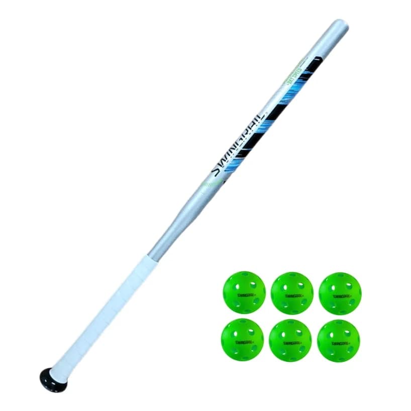 SwingRail Speed Bat + 6 Balls, underload and speed bats: photo from SwingRail