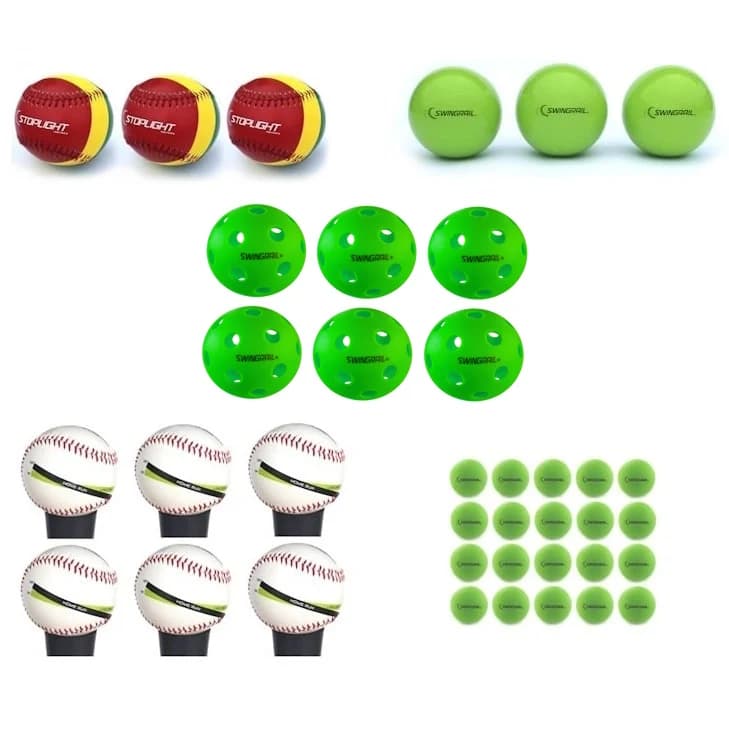 SwingRail Training Ball Bundle - Sale!, hitting training balls: photo from SwingRail