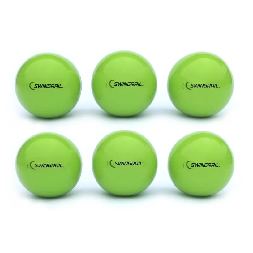 SwingRail Weighted Training Balls, hitting training balls: photo from SwingRail