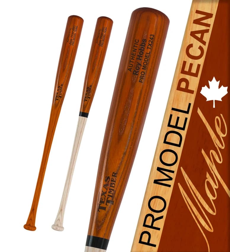 Texas Timber Pro Model Maple Pecan, game wood bats, adult: photo from Texas Timber