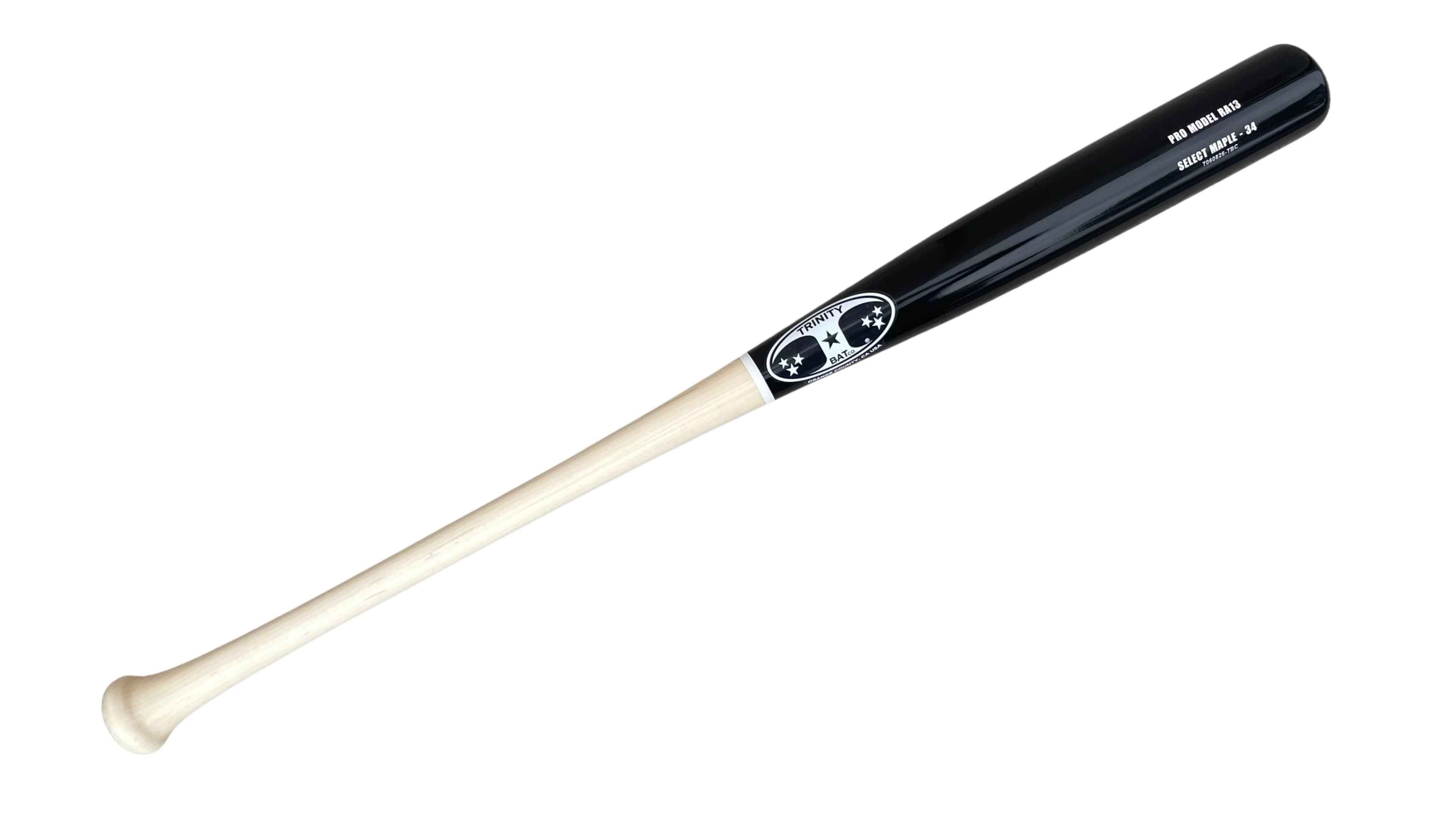 Trinity Bat Co. Pro Model RA13 Custom, game wood bats, adult: photo from Trinity Bat Co.