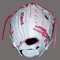Vinci Pro 12.5 Inch Fielders Glove-Limited Series RCV125 White/Pink, outfield gloves: photo from Vinci Pro
