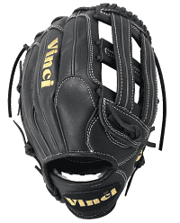 Vinci Pro 13.25 Inch Fielders Glove-PCH1325 in Black, outfield gloves: photo from Vinci Pro